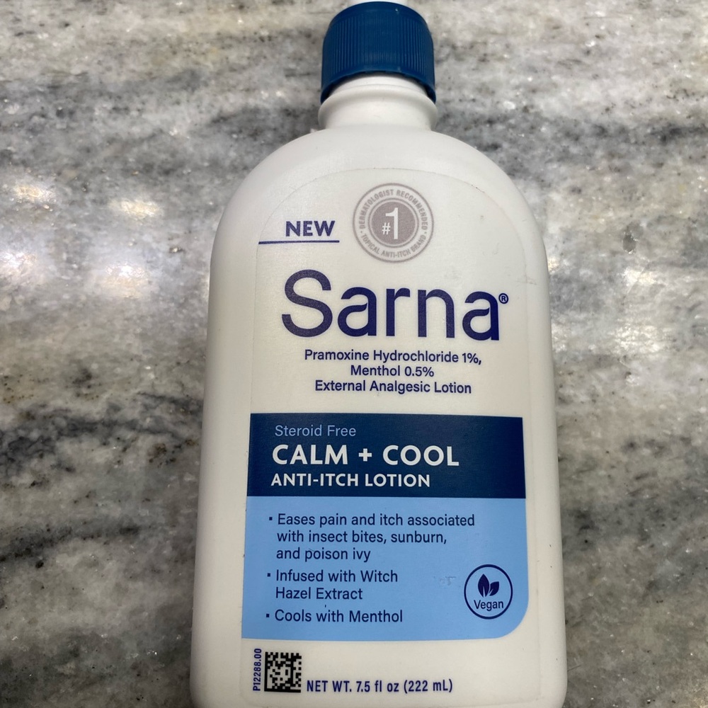 Sarna Anti-Itch Lotion Steroid Free Cool + Calm anti itch Body cream lotion NEW!